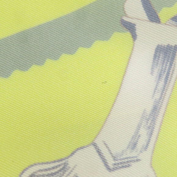 HERMES Yellow Silk Scarf - Picture 12 of 13
